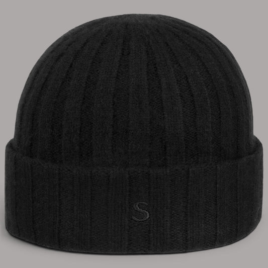 Bonnet en cachemire noir