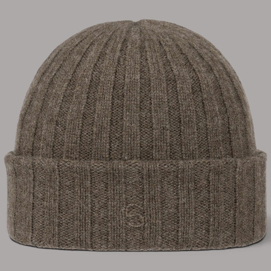Bonnet en cachemire marron