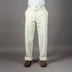 "LE MANARD" Work Pants HBT Off-White