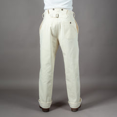 "LE MANARD" Work Pants HBT Off-White