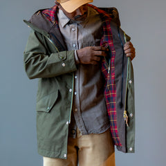 Lined All Weather Coat 7090 Military Green