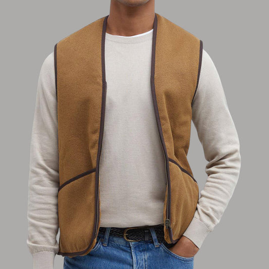 Barbour Innenfutter Warm Pile Zip-In Brown