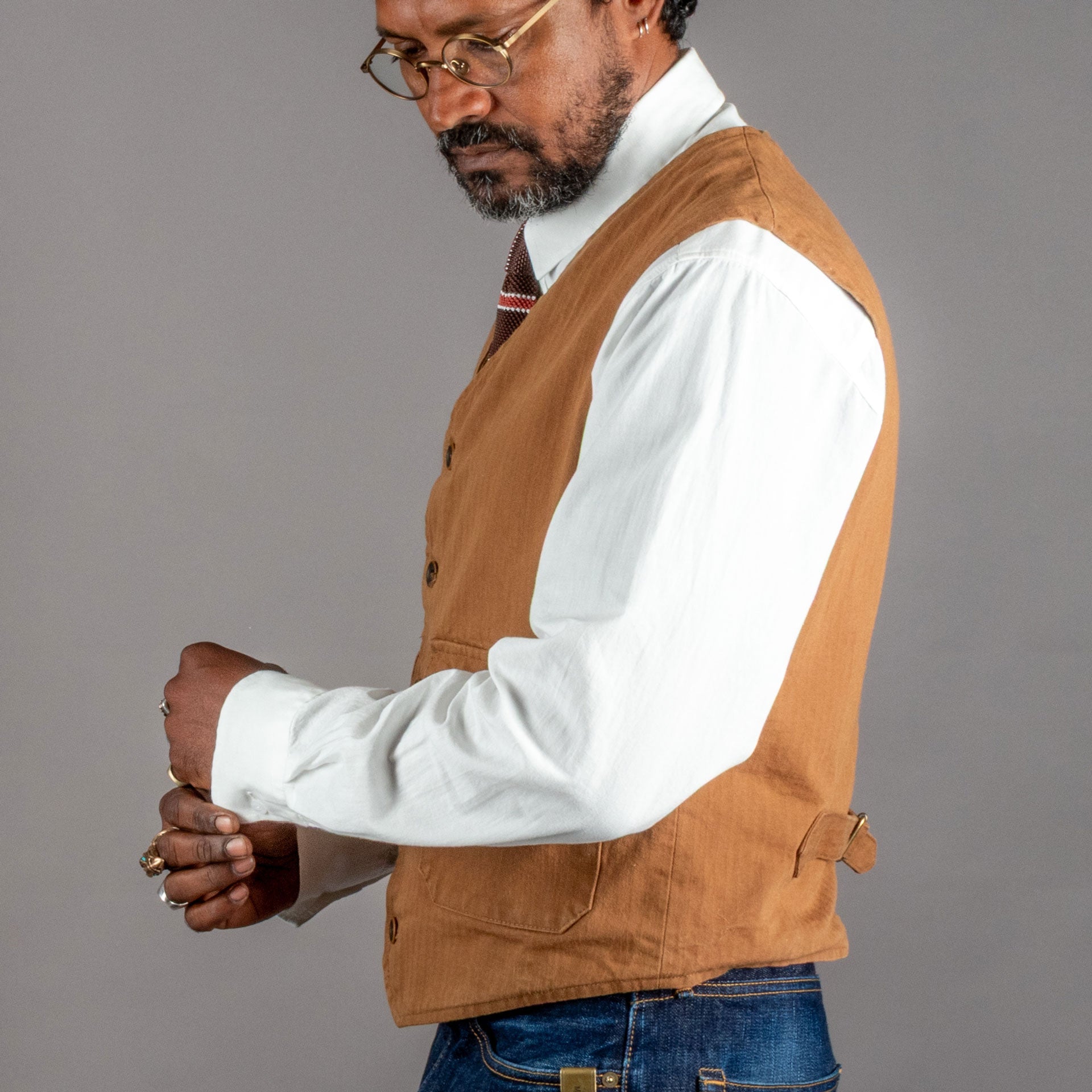 A Piece of ChicElegant Weste HBT RustWestenBritish Parts Luzern