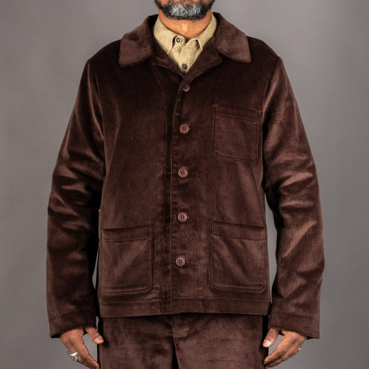 A Piece of Chic"La Besogne" Work Jacket - Brown CordJackenBritish Parts Luzern
