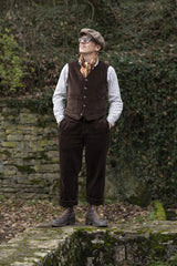 A Piece of Chic"LE MANARD" Arbeiterhose Cord DunkelbraunHosenBritish Parts Luzern