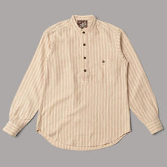 A Piece of Chic"Paysanne" Hemd Cotton & Linen StripesHemdBritish Parts Luzern