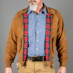BaracutaG9 Harrington Jacke Suede TobaccoJackenBritish Parts Luzern