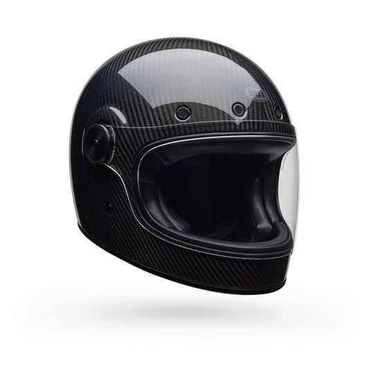 Bell Helmets Bullitt GT Carbon Motorcycle Helmet Solid Black Helmet British Parts Lucerne