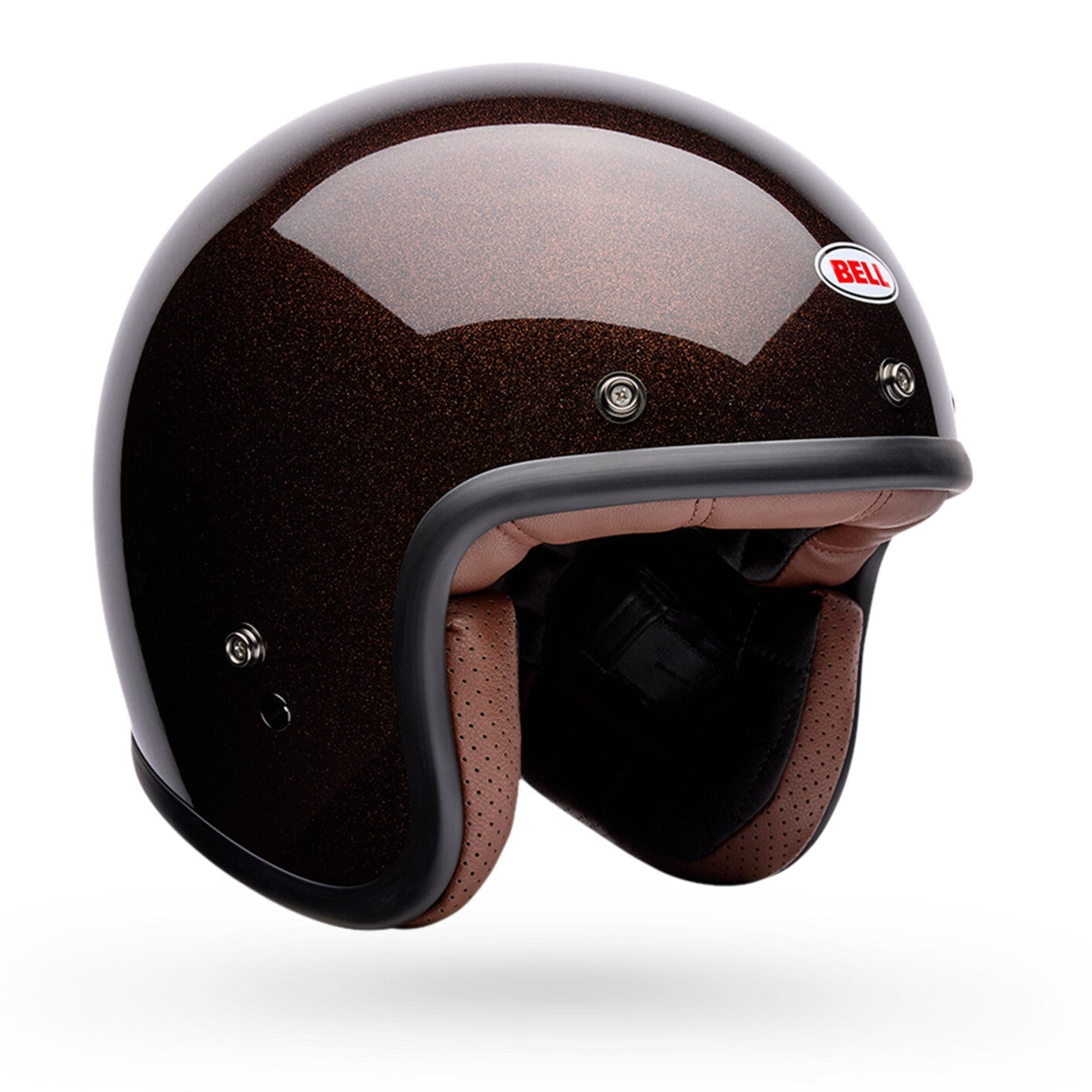 Bell Helmets Custom 500 Motorcycle Helmet, Flake Red, HelmBritish Parts Lucerne