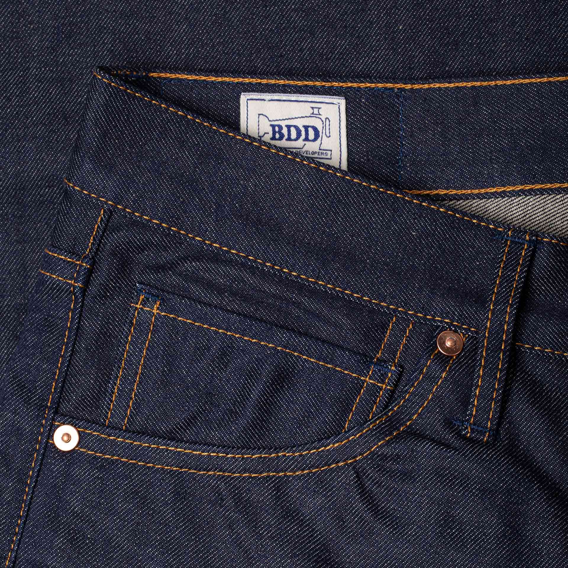 BenzakB-02 Regular Straight Jeans 14 oz Aged Indigo SelvedgeHosenBritish Parts Luzern