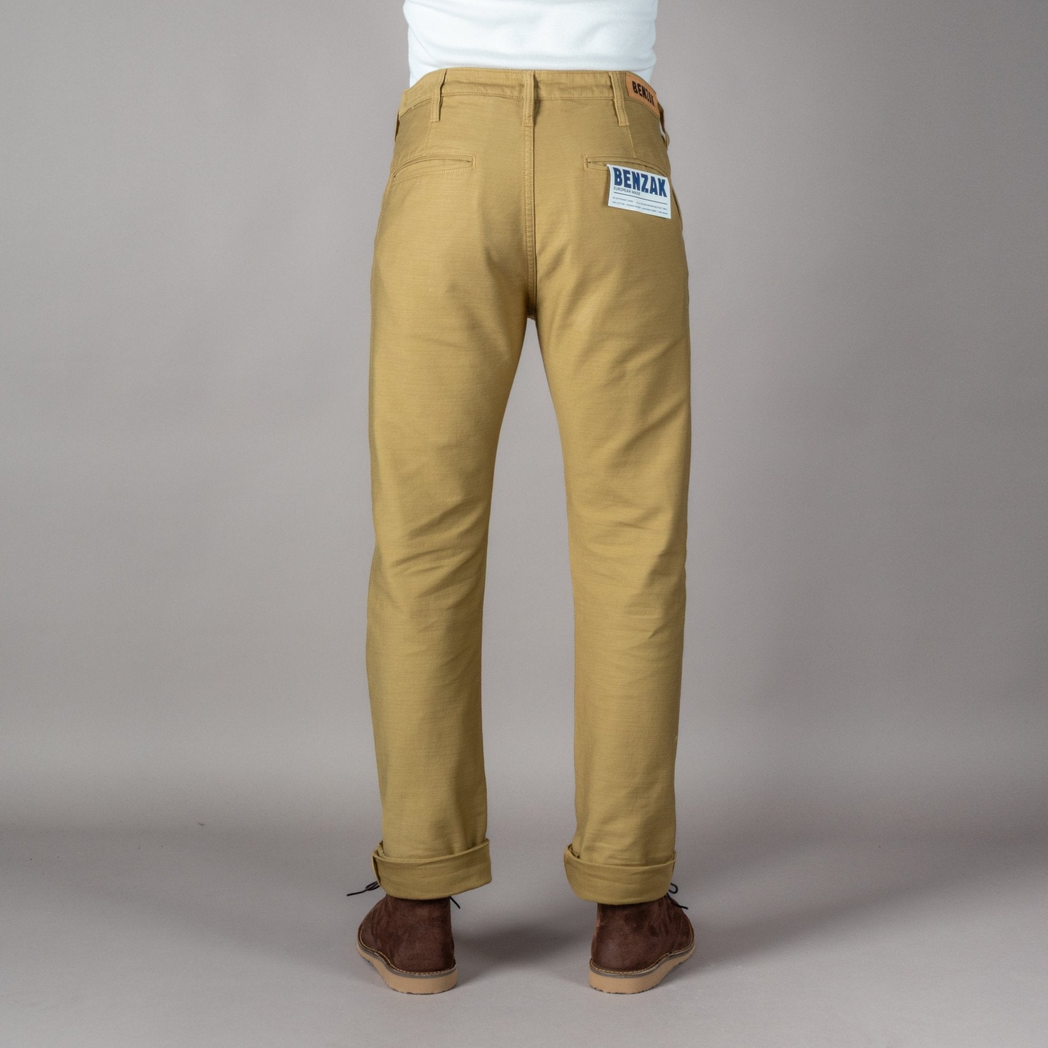 BenzakBC - 03 Straight Chino Golden BrownHosenBritish Parts Luzern