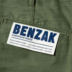 BenzakBC - 03 Straight Chino Military GreenHosenBritish Parts Luzern
