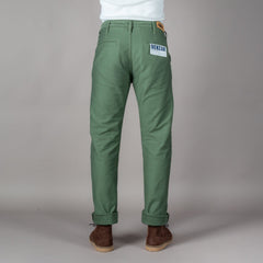 BenzakBC - 03 Straight Chino Military GreenHosenBritish Parts Luzern