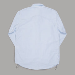 BenzakWorker Shirt, 6 oz., Blue & White Striped Oxford Shirt, British Parts Lucerne