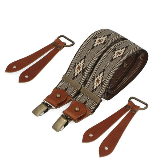 BertellesBertelles Braces Aztec Pattern CognacBracesBritish Parts Lucerne