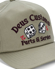 Deus Ex MachinaKnucklebones Cap Olive GreenMützeBritish Parts Luzern
