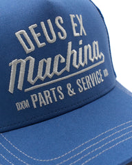 Deus Ex MachinaOverbite Trucker Cap Mechanic BlueMützeBritish Parts Luzern