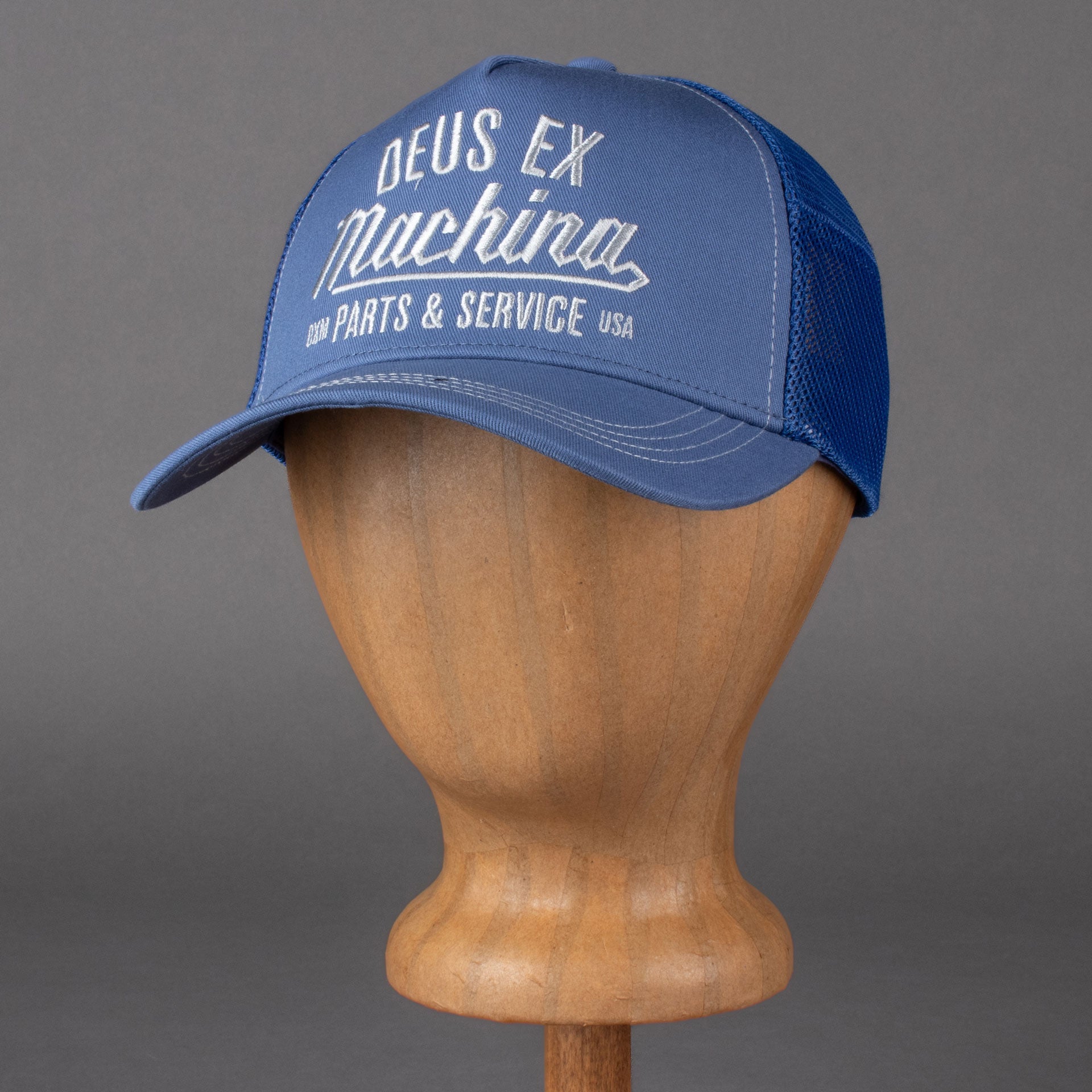 Deus Ex MachinaOverbite Trucker Cap Mechanic BlueMützeBritish Parts Luzern