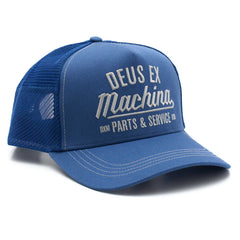 Deus Ex MachinaOverbite Trucker Cap Mechanic BlueMützeBritish Parts Luzern