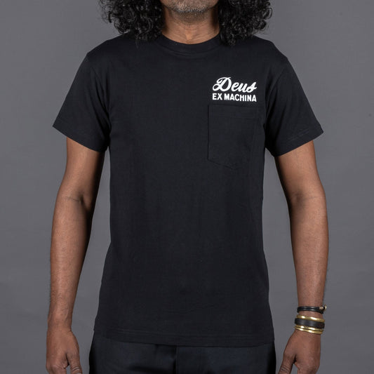 Deus Ex MachinaVenice Address Pocket T-shirt noirT-shirtBritish Parts Luzern