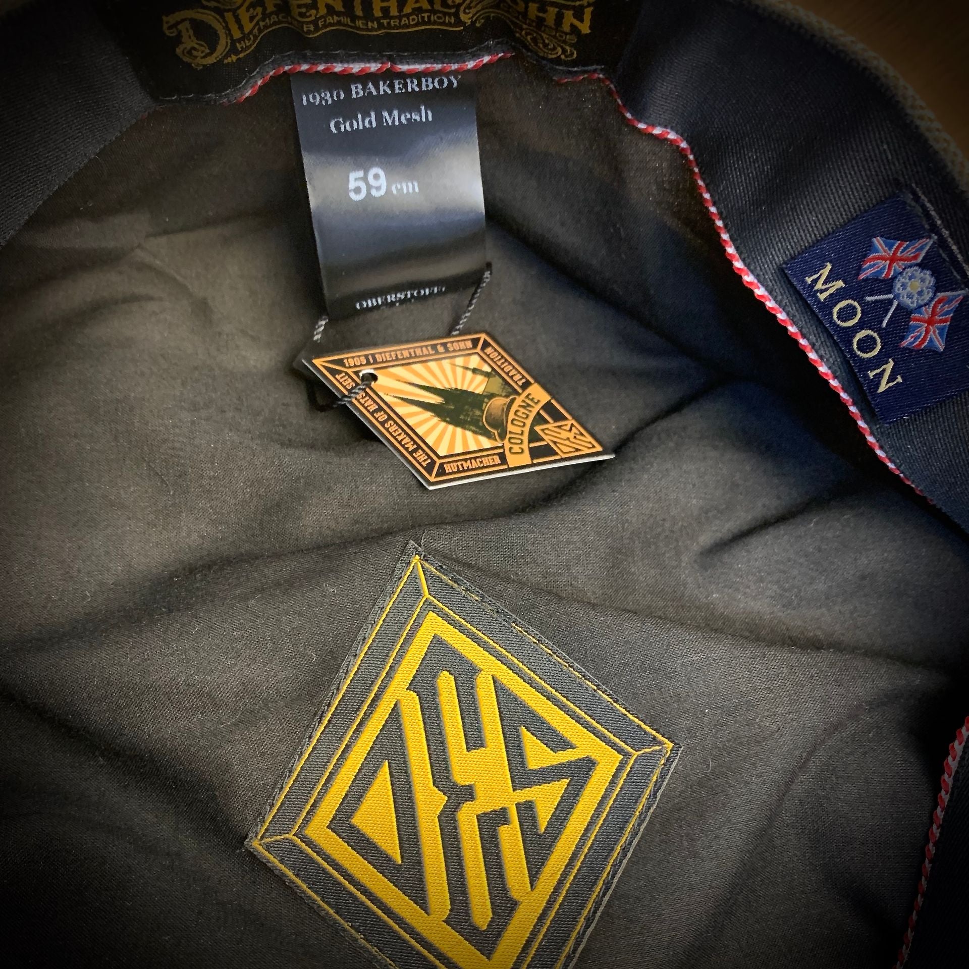 Diefenthal & Sohn1930 Bakerboy Gold MeshMützeBritish Parts Luzern