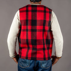 FilsonMackinaw Wool Vest Red Black PlaidWestenBritish Parts Luzern