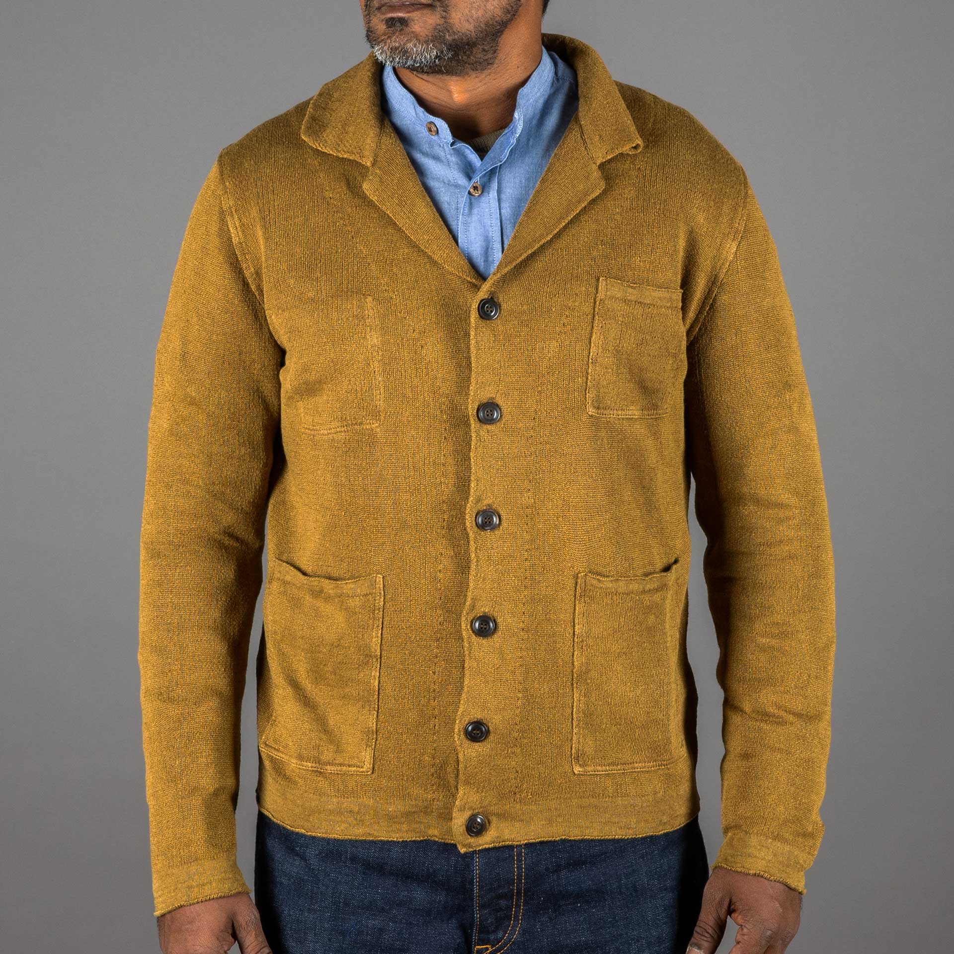 G.R.P.3 Pocket Jacket Linen TabaccoCardiganBritish Parts Lucerne
