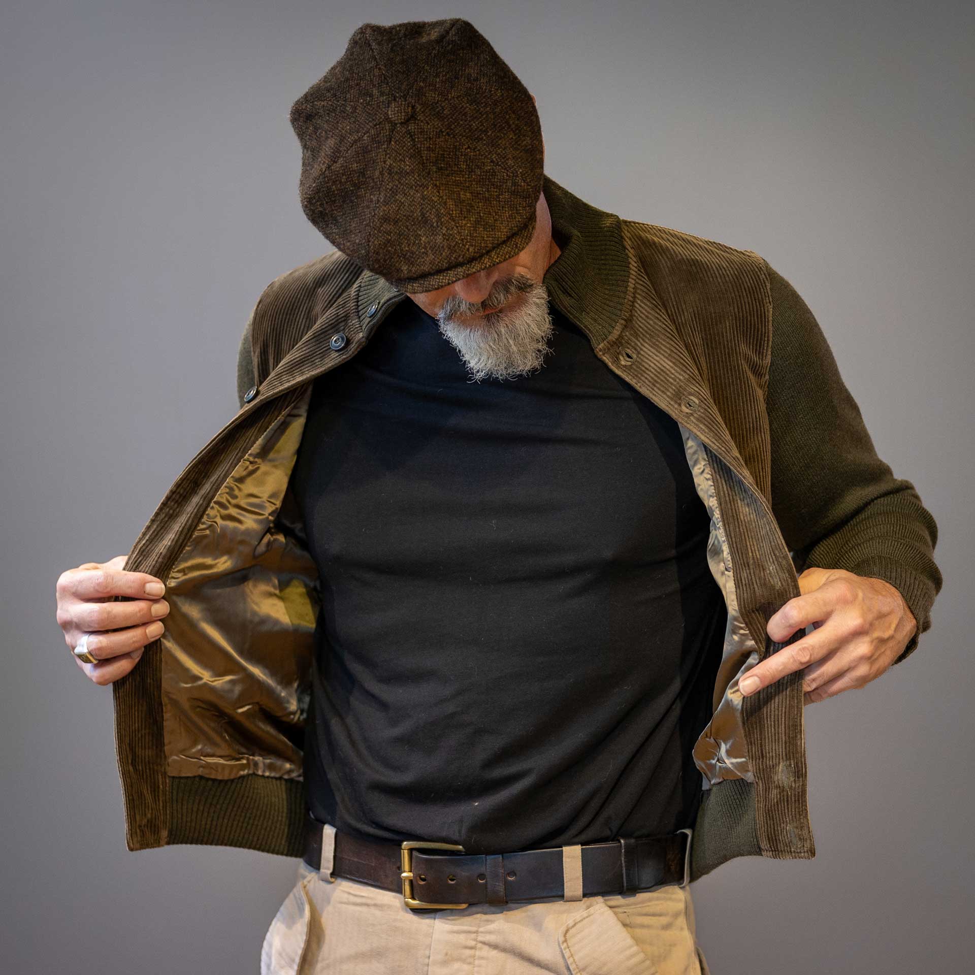 G.R.P.Buttons Jacket GreenCardiganBritish Parts Lucerne