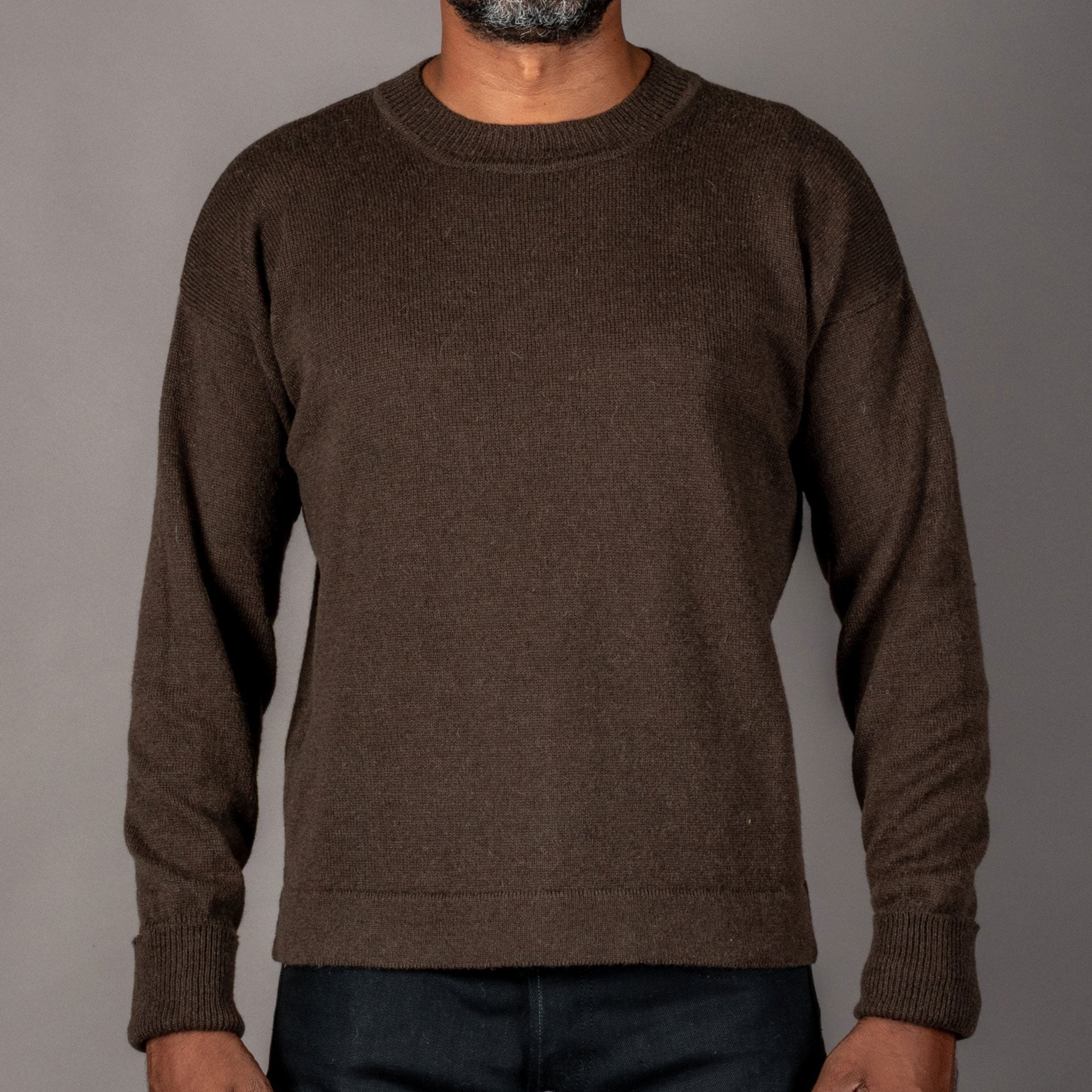 G.R.P.Crewneck CC21 BraunPulloverBritish Parts Luzern