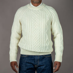 G.R.P.Crewneck Steve EcruPulloverBritish Parts Luzern