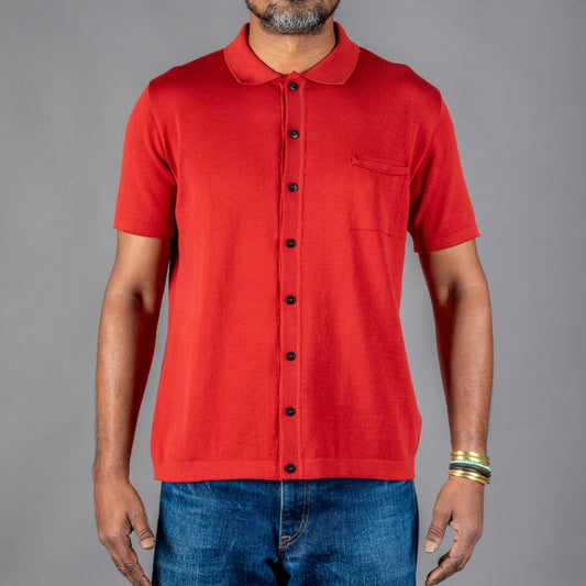 G.R.P.Gestricktes Kurzarm Hemd RustHemdBritish Parts Luzern