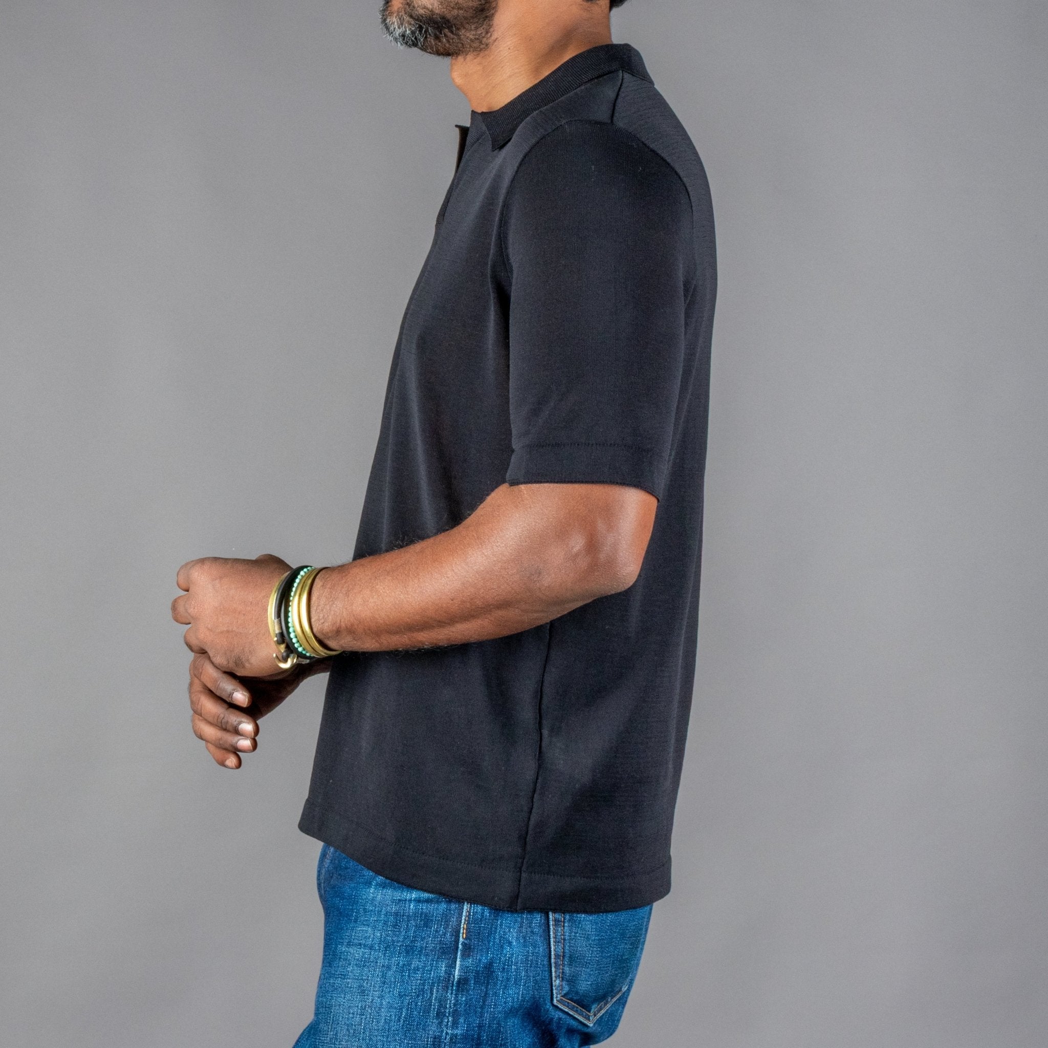 G.R.P.Neo Polo Kurzarm SchwarzT-ShirtBritish Parts Luzern