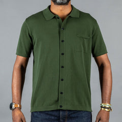 G.R.P.Strick Shirt dunkelgrünStrickjackeBritish Parts Luzern