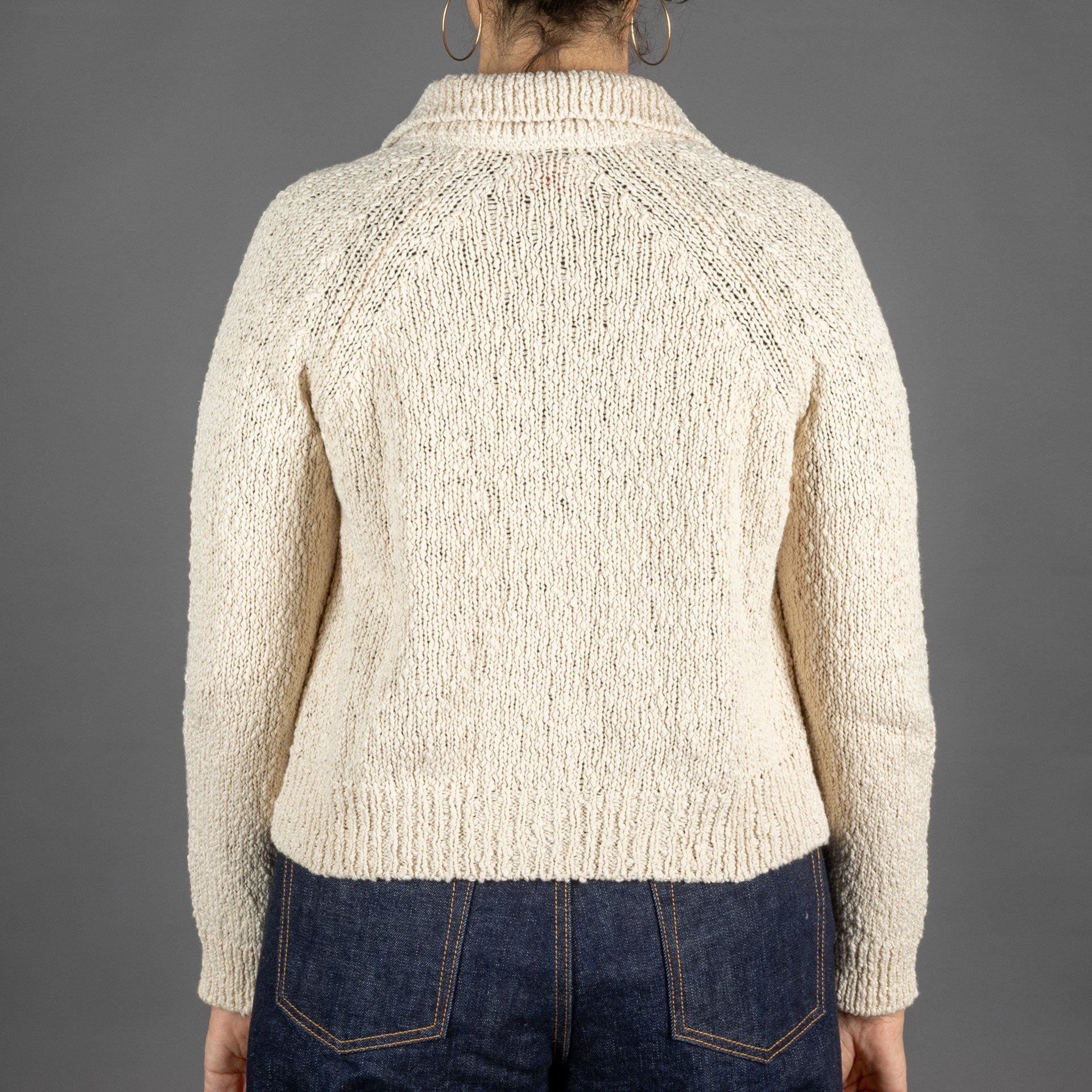 G.R.P.Women Cardigan EcruStrickjackeBritish Parts Luzern