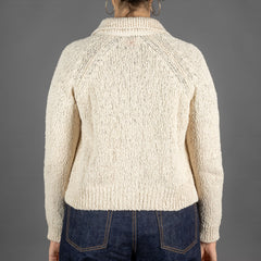 G.R.P.Women Cardigan EcruStrickjackeBritish Parts Luzern