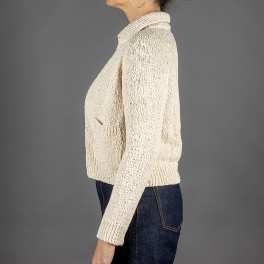 G.R.P.Women Cardigan EcruStrickjackeBritish Parts Luzern