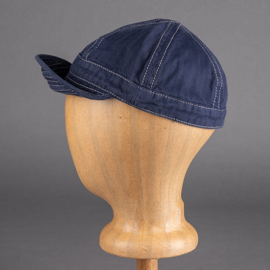 Hen's TeethHerringbone Cap BlueMützeBritish Parts Luzern