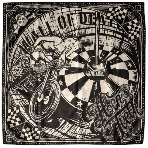 Hen's TeethWall of Death Bandana BlackHalstuchBritish Parts Luzern