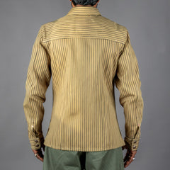 IndigoferaCopeland Overshirt Root Stripe Beige / IndigoOvershirtBritish Parts Luzern