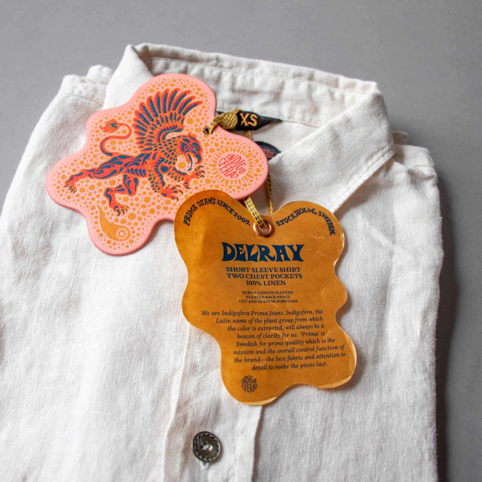 Indigofera Delray Shirt, Linen, Broken White; British Parts Luzern Shirt