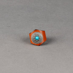 Jean DesselBandana Lederring Saragosa braunHalstuchBritish Parts Luzern