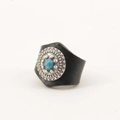 Jean DesselBandana Lederring Saragosa schwarzHalstuchBritish Parts Luzern