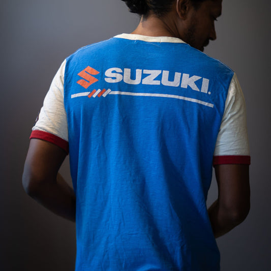 Johnson MotorsSuzuki T-Shirt in blue white redT-ShirtBritish Parts Lucerne
