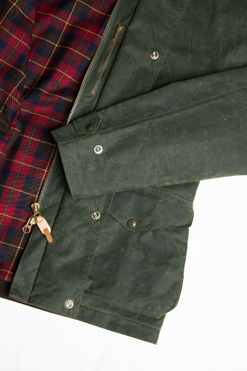 Manifattura CeccarelliRain Caban Wachsjacke dunkelgrünJackenBritish Parts Luzern