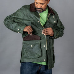 Manifattura CeccarelliRain Caban Wachsjacke dunkelgrünJackenBritish Parts Luzern