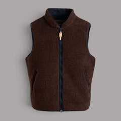 Manifattura CeccarelliTeddy Wool Vest braun/navyJackenBritish Parts Luzern