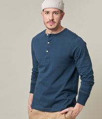 Merz b. Button-down Shirt, Mineral Blue Henley British Parts Lucerne