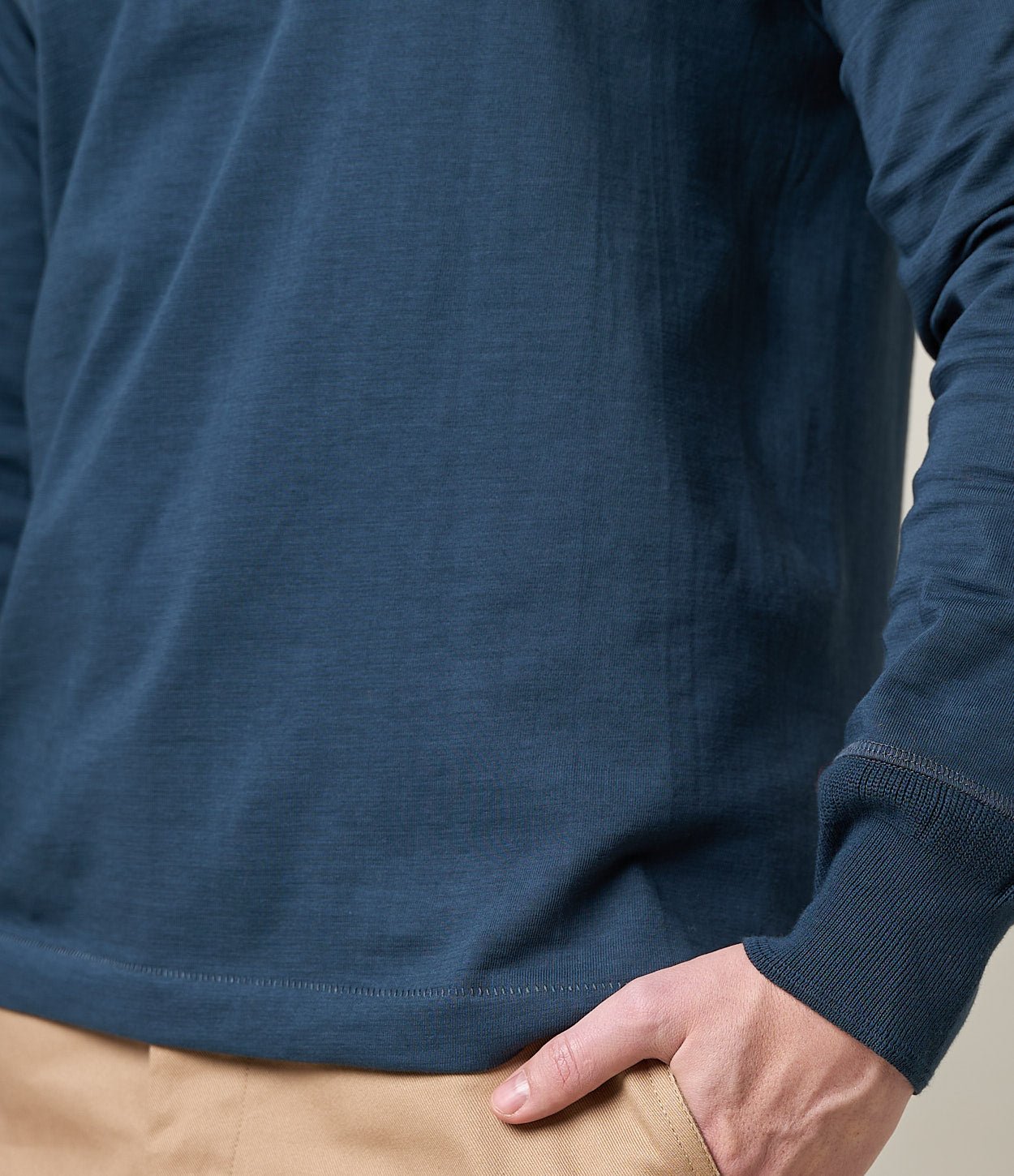 Merz b. Button-down Shirt, Mineral Blue Henley British Parts Lucerne