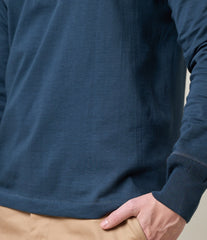 Merz b. Button-down Shirt, Mineral Blue Henley British Parts Lucerne