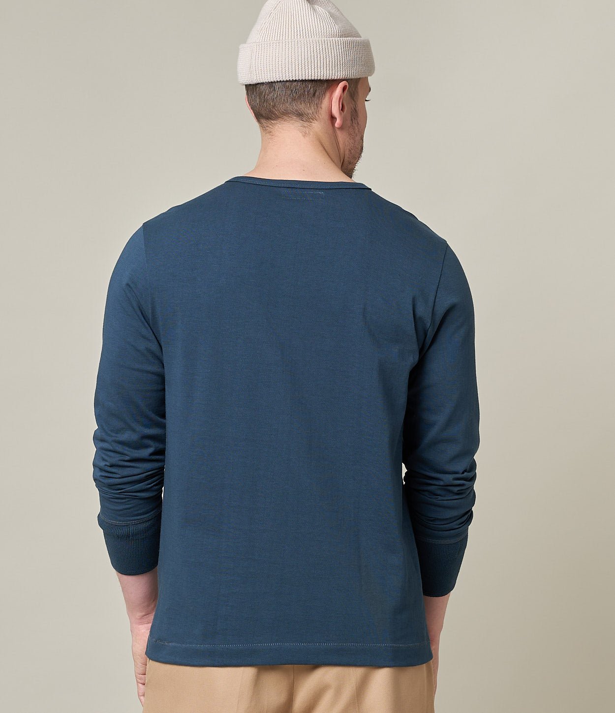 Merz b. Button-down Shirt, Mineral Blue Henley British Parts Lucerne